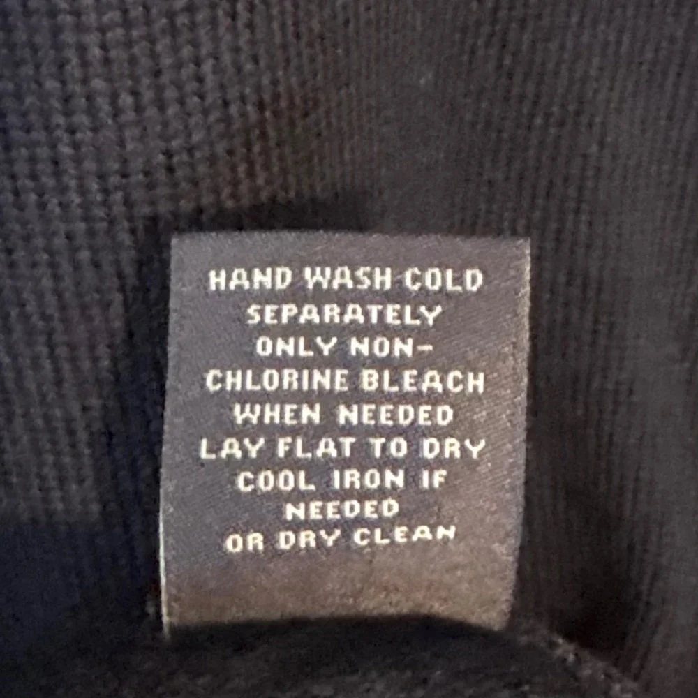 Hart Schaffner Marx Men's Navy Extra Fine Merino Wool Crewneck Sweater in Size L